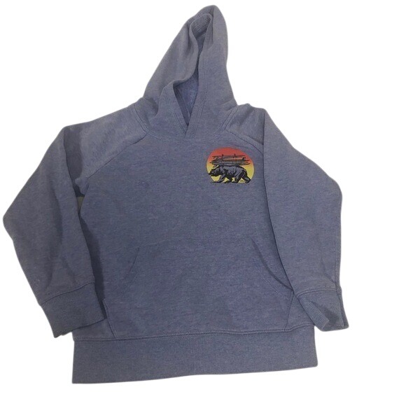 Old Navy Periwinkle Hoodie Surfer Bear Size 4t